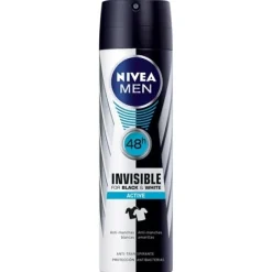 Hombre NIVEA MEN Invisible Black & White Active Desodorante Spray