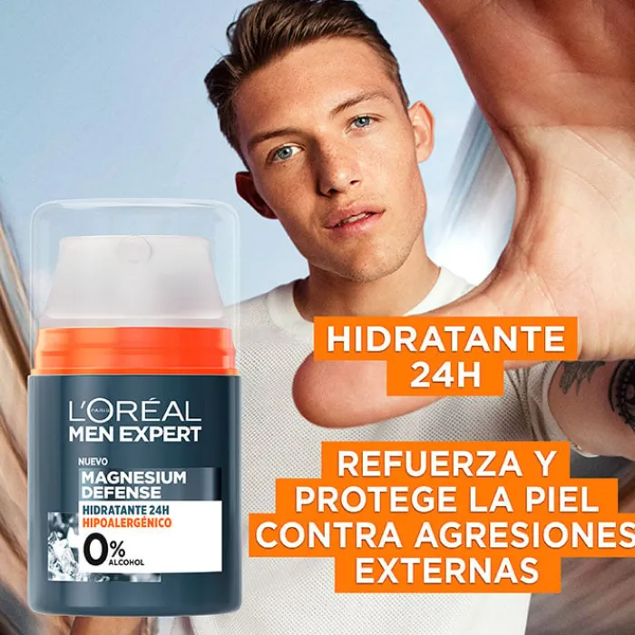 Hombre L'Oréal Men Expert Magnesium Defense Hidratante 24H