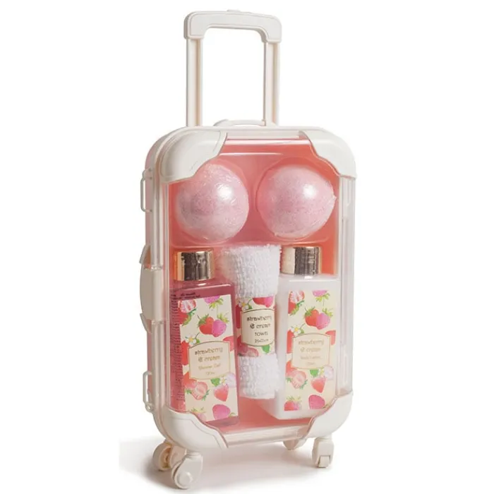 Pokhara Maleta Troley de Baño Fresa-Nata