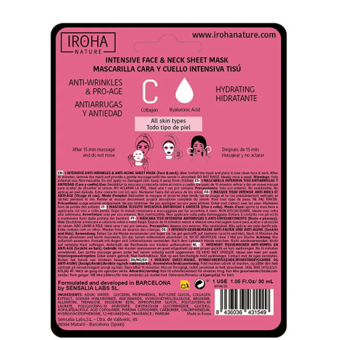Iroha Nature Mascarilla Antiedad Colágeno