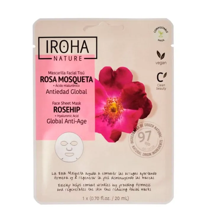 Iroha Nature Mascarilla Facial Antiedad Global Rosa Mosqueta