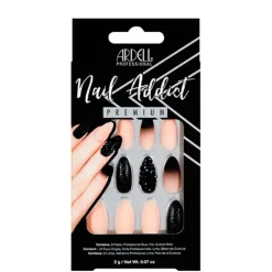 Ardell Nail Addict Premium Black Stud & Pink Ombré