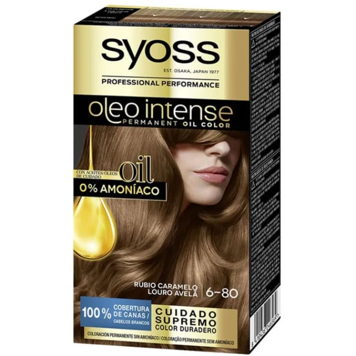 Syoss Oleo Intense Coloración 6-80 Rubio Caramelo