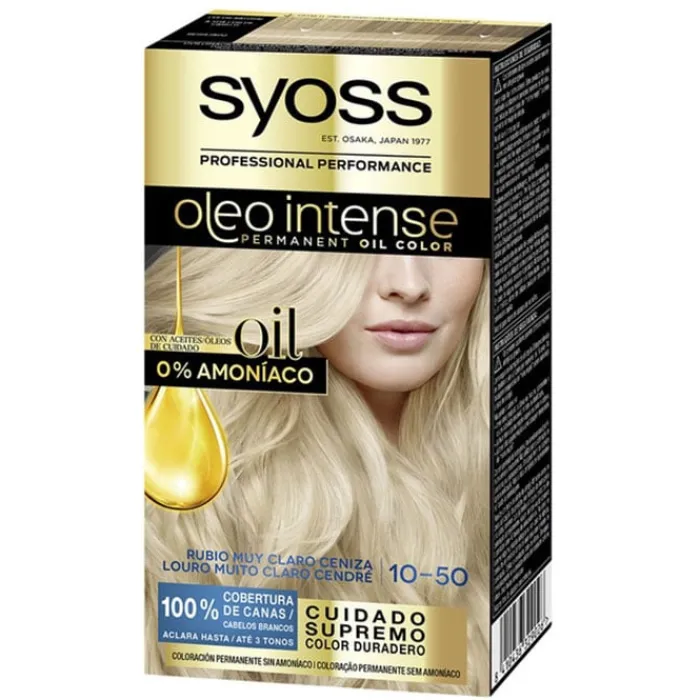 Syoss Oleo Intense Coloración 10-50 Rubio Claro Ceniza
