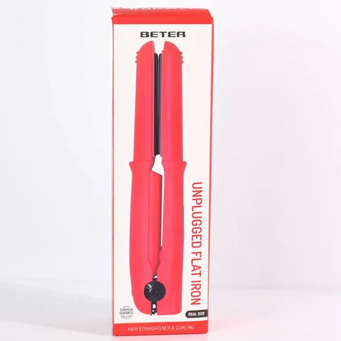 Beter Plancha de Cabello Inalámbrica GRWM Rojo
