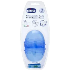 Chicco Portachupetes Doble Azul