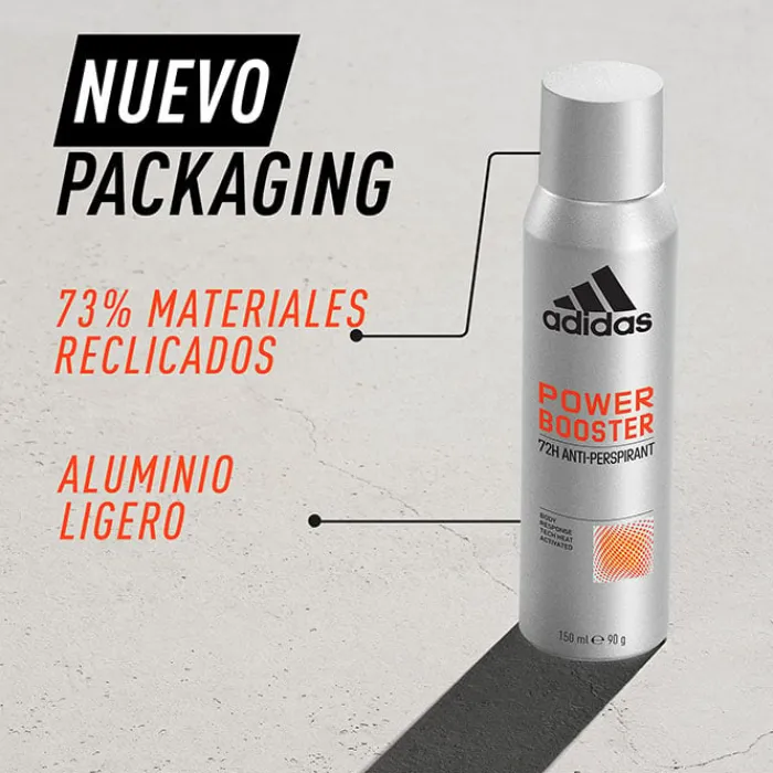 Hombre Adidas Power Bosster Desodorante Spray