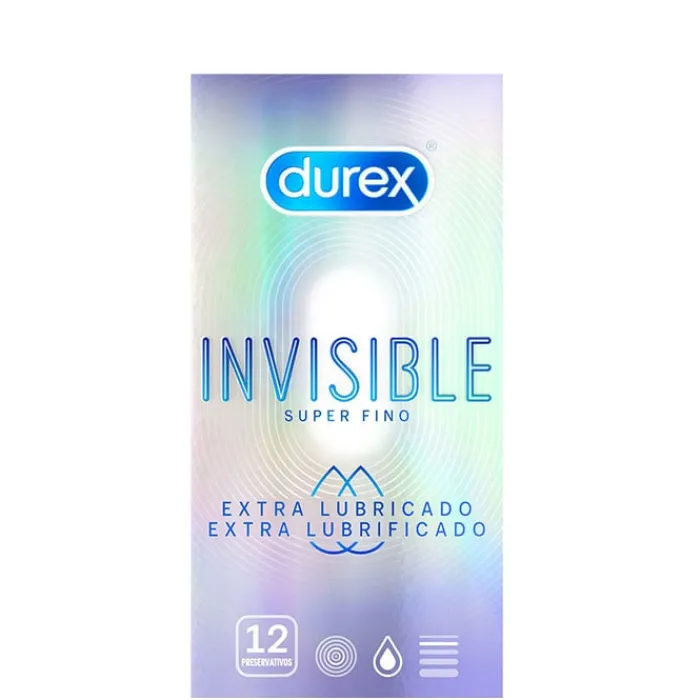 Durex Preservativos Invisible Extra Lubricado