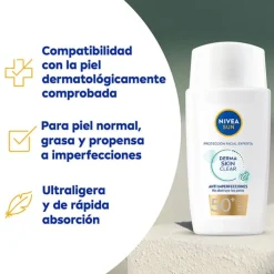 NIVEA Protección Facial Derma Skin Clear SPF50+