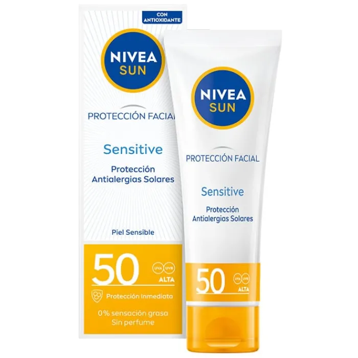 NIVEA Protección Facial Sensitive SPF50