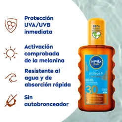 NIVEA Protege & Broncea Aceite Solar SPF30