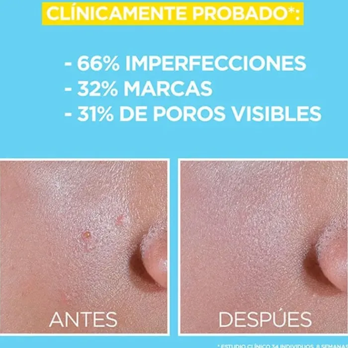 Hombre Garnier Pure Active Fluido Anti-Imperfecciones SPF50+