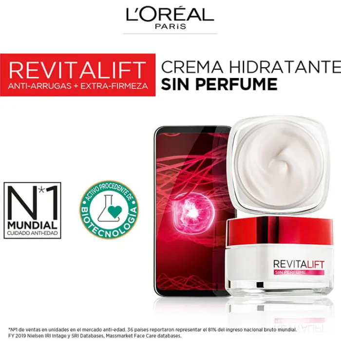 L'Oréal Revitalift Crema Día Sin Perfume