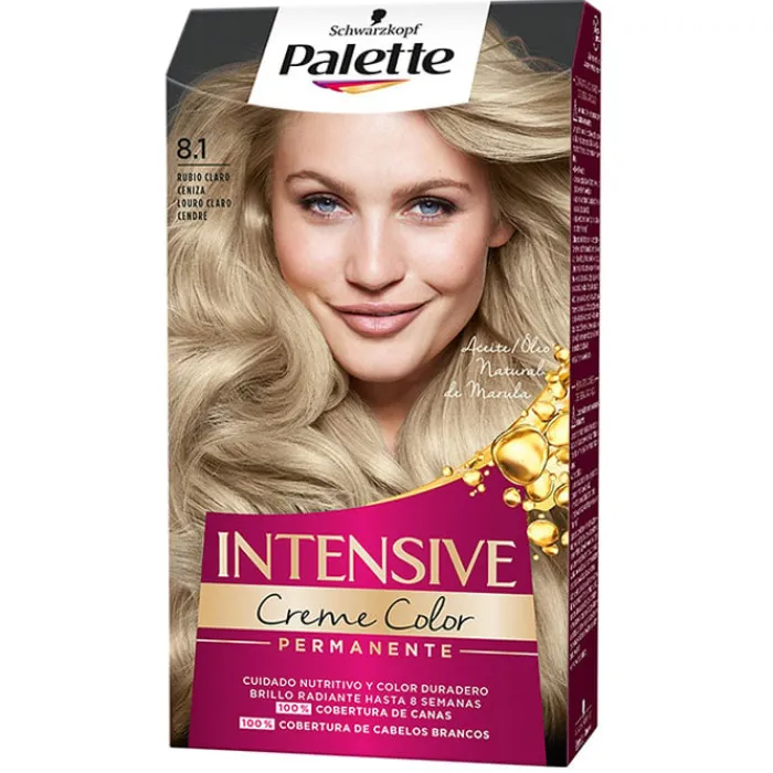 Palette Salon Colors Tinte Cabello Nº 8.1 Rubio Claro Ceniza