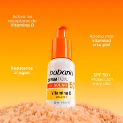Babaria Serum Solar Facial Vitamin D SPF50+
