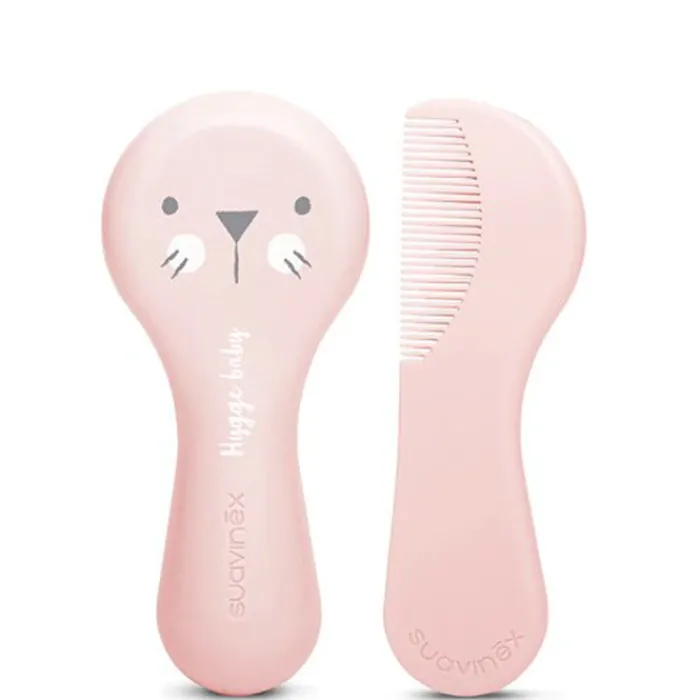 Suavinex Set Cepillo y Peine Rosa