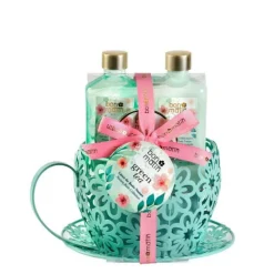 Bon Matín Set de Baño Taza Metal