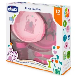 Chicco Set de Comida Rosa 12 Meses+