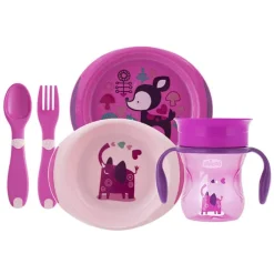 Chicco Set de Comida Rosa 12 Meses+