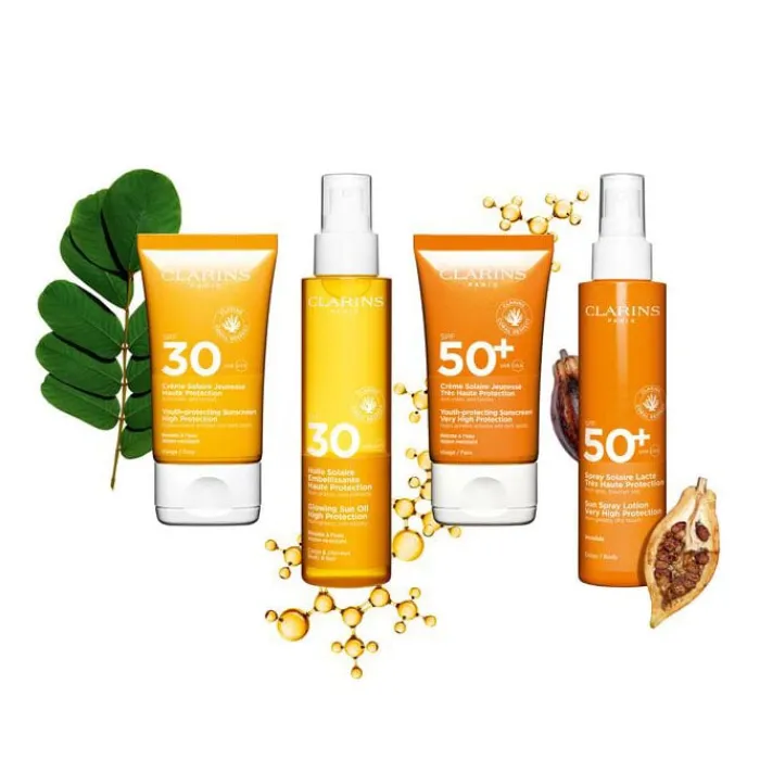 CLARINS Spray Solar Lácteo Muy Alta Protección SPF50+