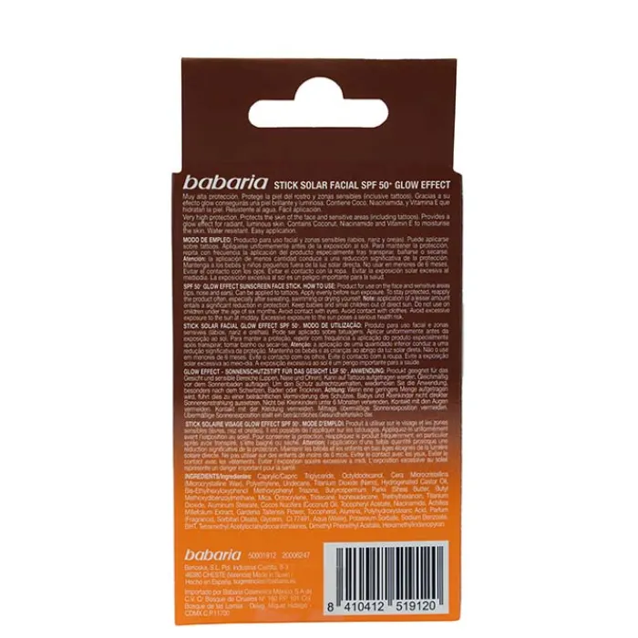 Babaria Stick Solar Facial Glow SPF50+