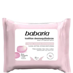 Babaria Toallitas Desmaquilladoras Rosa Mosqueta