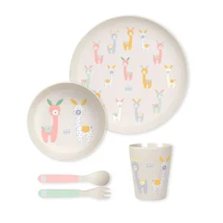 Saro Baby Vajilla 5 Piezas Melamina Wild Alpacas