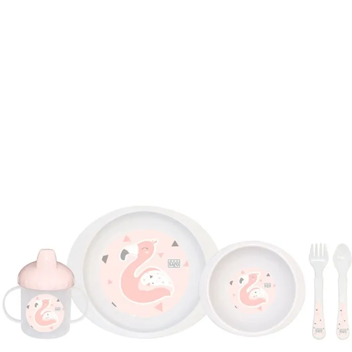 Saro Baby Vajilla Pocket Jungle Party Flamenco