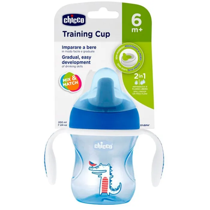Chicco Vaso de Entrenamiento Mix&Match Azules 6 Meses+