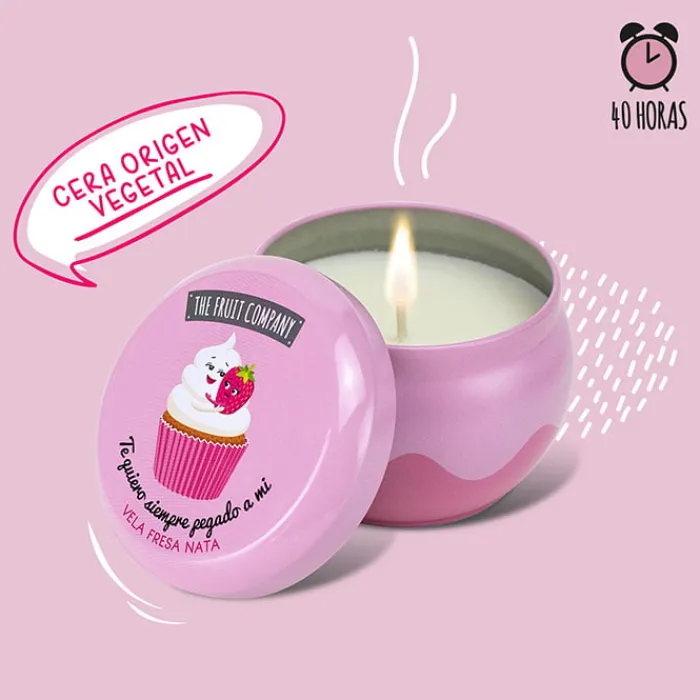 The Fruit Company Vela Perfumada Fresa Nata