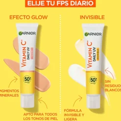 Hombre Garnier Vitamina C Fluido Antimanchas Anti-UV Invisible SPF50+