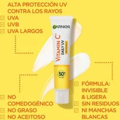 Hombre Garnier Vitamina C Fluido Antimanchas Anti-UV Invisible SPF50+
