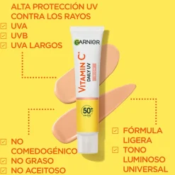 Hombre Garnier Vitamina C Fluido Antimanchas Anti-UV Glow SPF50+